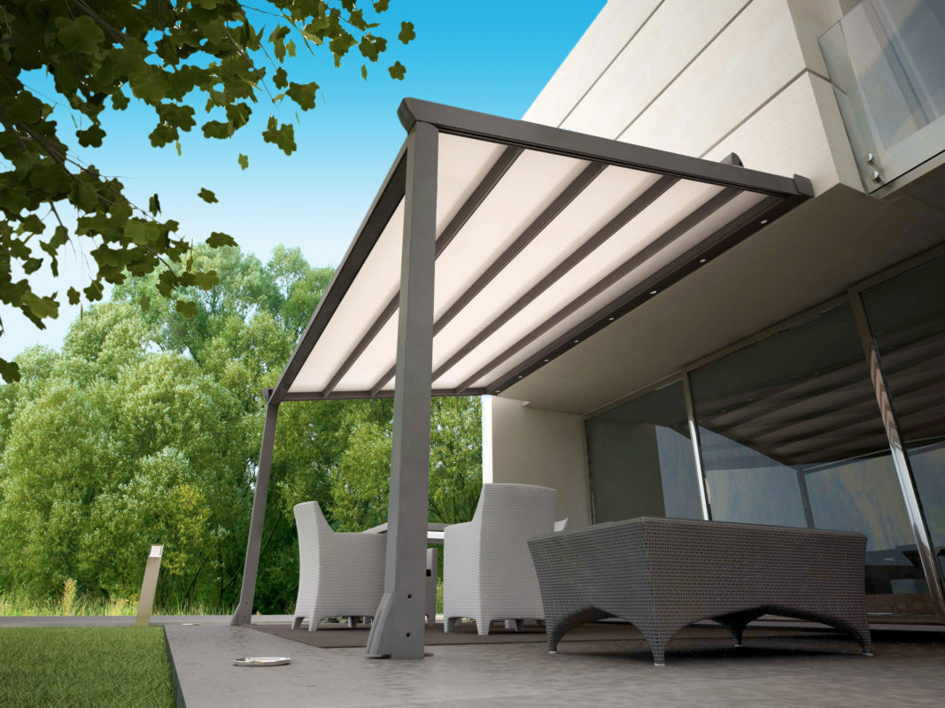 Pergola przyścienna Top Sintesi Grako Warszawa.