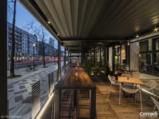 Zadaszenie restauracji